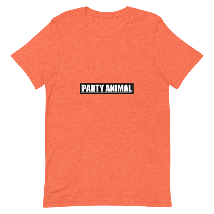 A graphic t-shirt that says party animal.