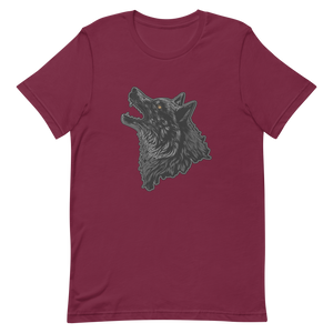 A graphic t-shirt with the head of a wolf designed for the pack animals, the lovers of the outdoors, nature, hikers, backpackers, campers, leaders, and so many more. Also available as a poster. 